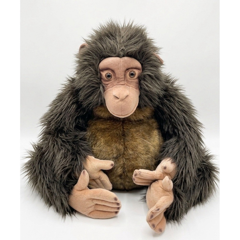 FAO Schwarz Toys R Us Large Chimpanzee Plush Stuffed Animal Monkey 2013 Rare